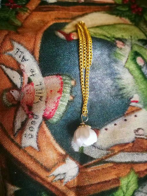 细工花苞吊坠 第14步