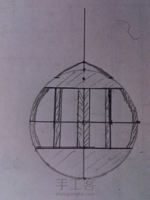 摩天轮模型（一次性筷子、烧烤竹签第二次制作，既能转动又有灯） 第41步