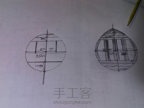 摩天轮模型（一次性筷子、烧烤竹签第二次制作，既能转动又有灯） 第42步