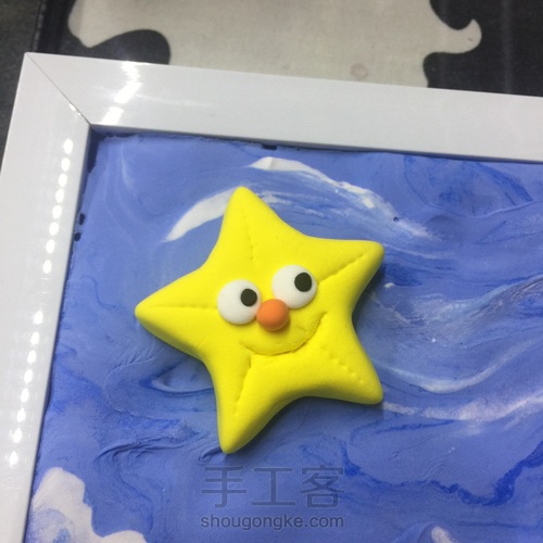 宝宝手脚印画 海底世界 第4步