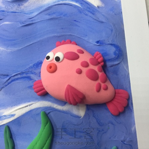 宝宝手脚印画 海底世界 第9步