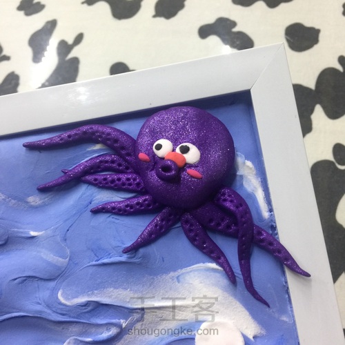 宝宝手脚印画 海底世界 第11步