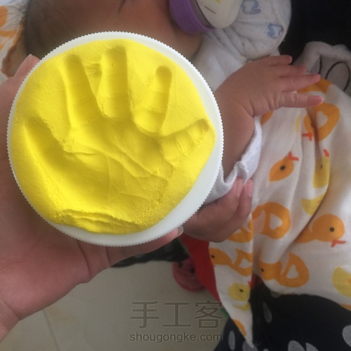 宝宝手脚印画 海底世界 第15步