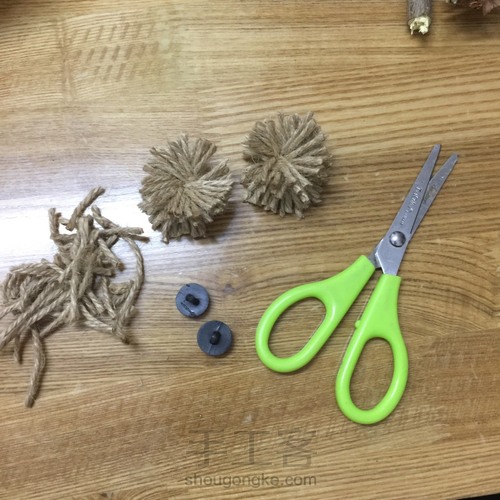 自然风~猫头鹰挂饰 第3步