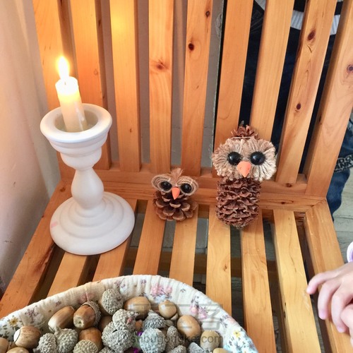 自然风~猫头鹰挂饰 第5步