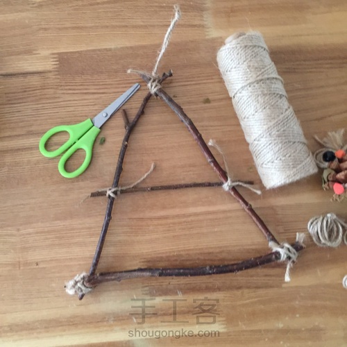 自然风~猫头鹰挂饰 第9步