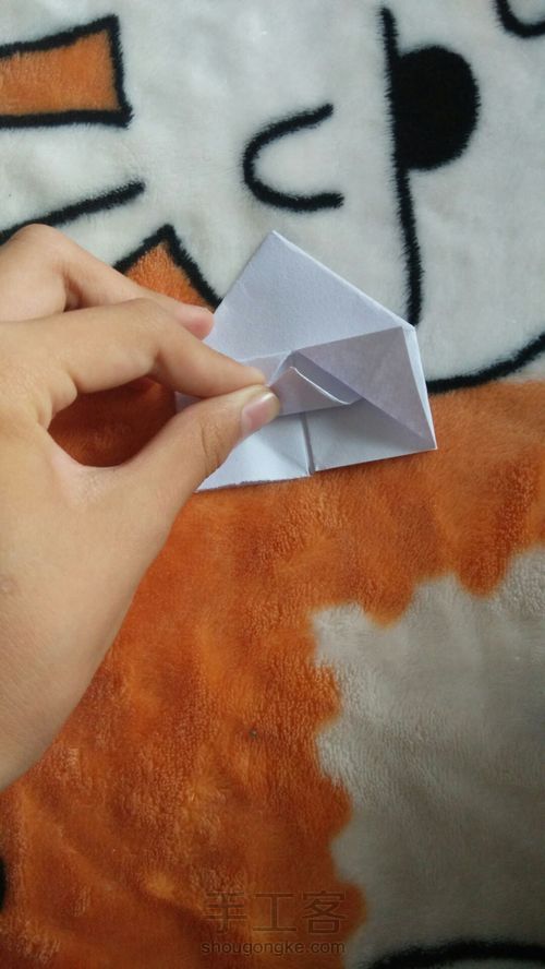 纸花,同学教的😁😁 第13步