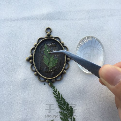 干花宝石项链 第6步