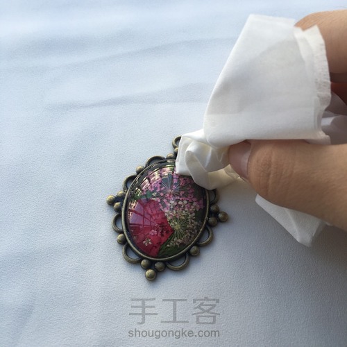 干花宝石项链 第10步