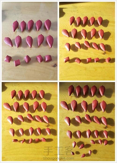 软陶多肉盆栽血色因地卡 第4步