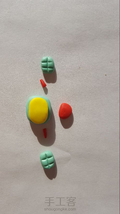 粘土/软陶插画飞向太空的小狗 第24步