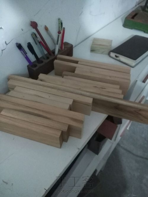 来做一款木头花器 第3步