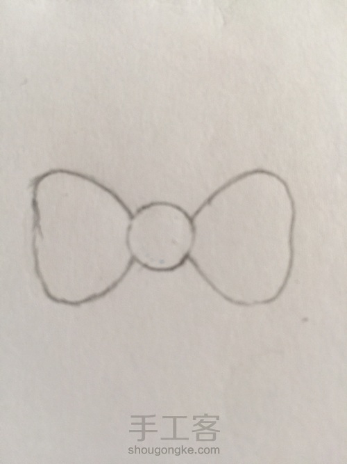 蝴蝶结 第2步