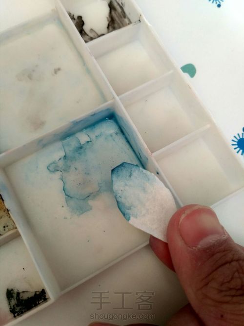 卫生纸做兰水仙 第6步