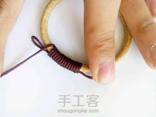 做藤的老师。手工绕线教程 第8步
