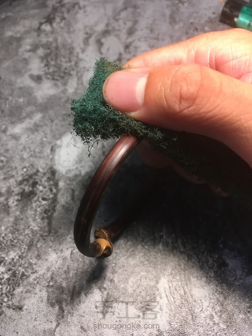 【西藏鸡血藤制作绕线】变废为宝 第3步