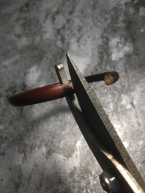 【西藏鸡血藤制作绕线】变废为宝 第5步