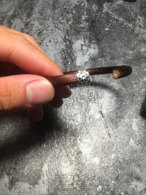 【西藏鸡血藤制作绕线】变废为宝 第6步