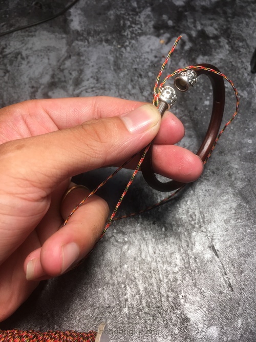 【西藏鸡血藤制作绕线】变废为宝 第9步