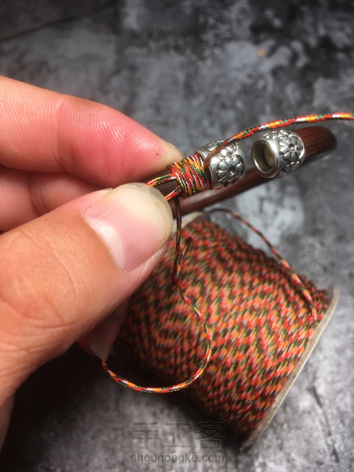 【西藏鸡血藤制作绕线】变废为宝 第11步