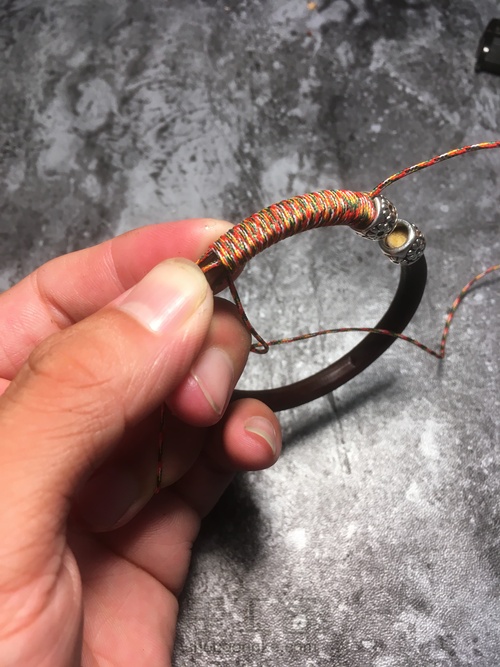 【西藏鸡血藤制作绕线】变废为宝 第12步