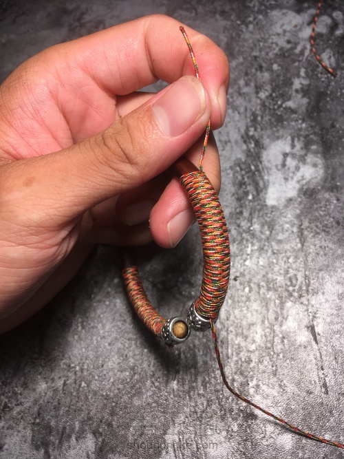 【西藏鸡血藤制作绕线】变废为宝 第18步