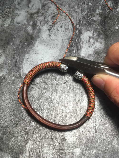 【西藏鸡血藤制作绕线】变废为宝 第19步