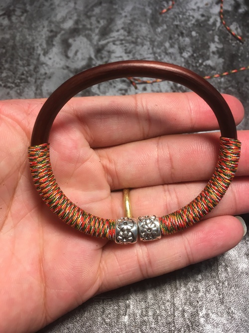 【西藏鸡血藤制作绕线】变废为宝 第20步