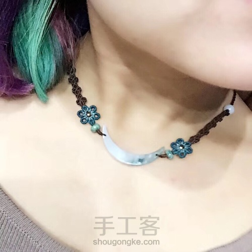 小花手链锁骨链 第3步
