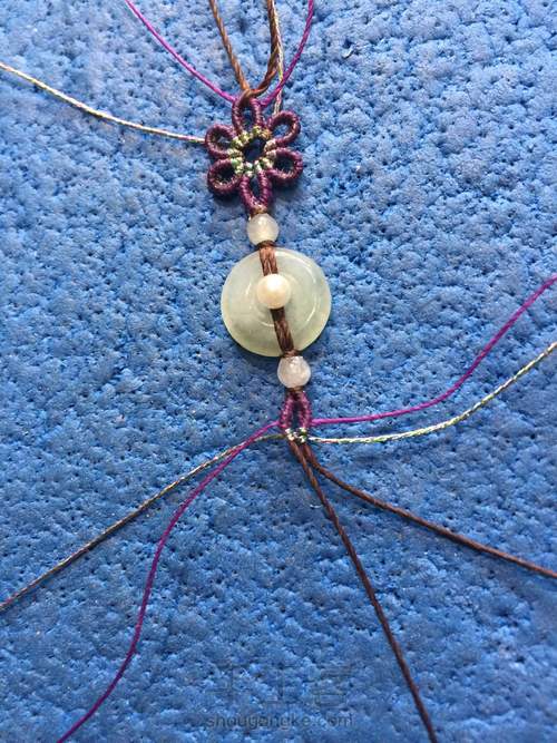 小花手链锁骨链 第11步