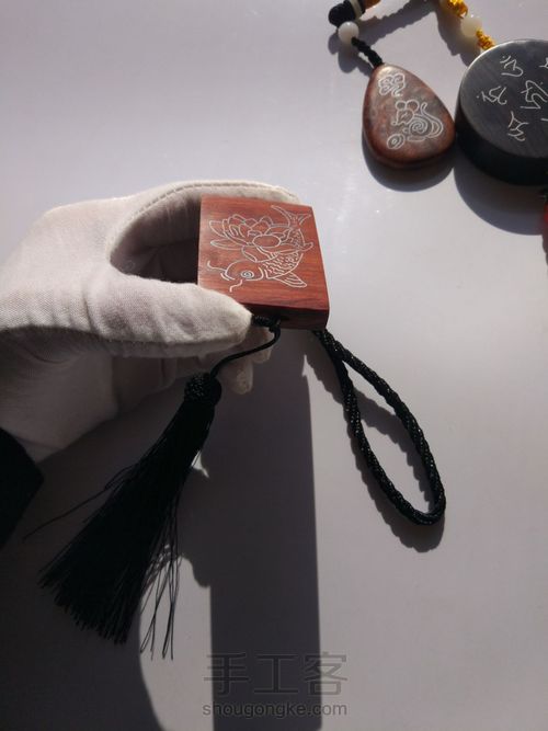 小叶紫檀嵌银牌子 第18步