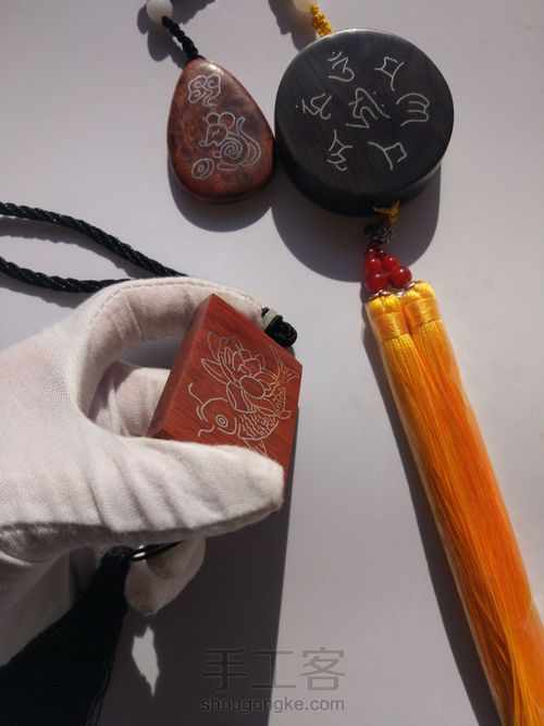 小叶紫檀嵌银牌子 第20步