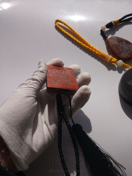 小叶紫檀嵌银牌子 第26步