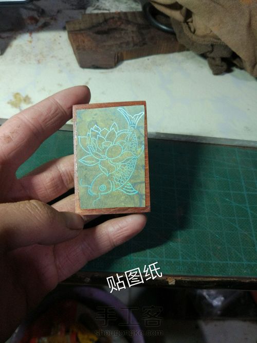 小叶紫檀嵌银牌子 第7步