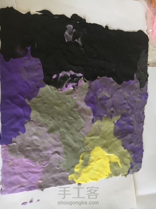 模仿手工课里的一个姐姐做的装饰画 第3步