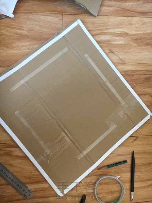 模仿手工课里的一个姐姐做的装饰画 第7步