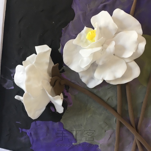 模仿手工课里的一个姐姐做的装饰画 第12步