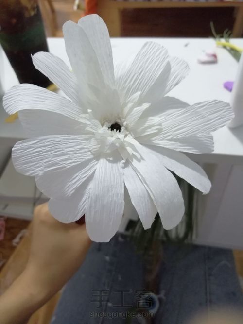 手工纸艺花～非洲菊 第7步