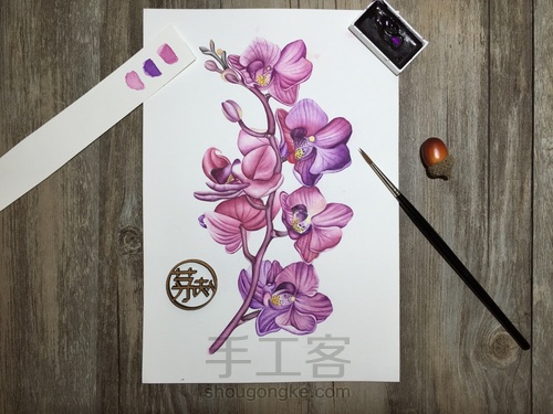 零基础自学水彩不到1年时间竟能画成这样！！ 第1步