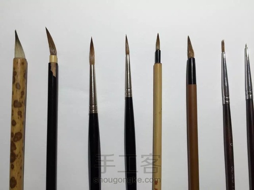 零基础入水彩坑,如何挑选毛笔? 第45步