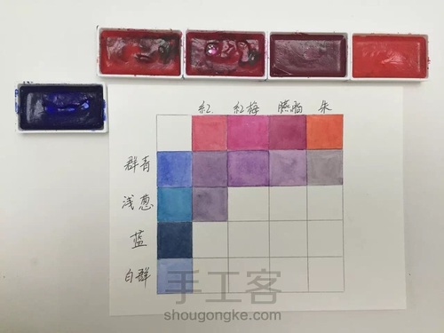 都说调色很难！本文教大家如何调出风信子的”紫蓝色“！ 第7步