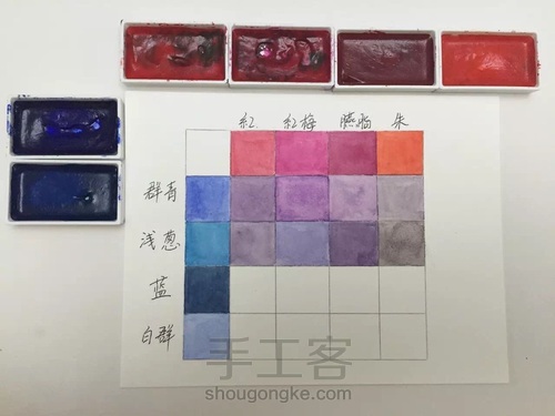 都说调色很难！本文教大家如何调出风信子的”紫蓝色“！ 第8步