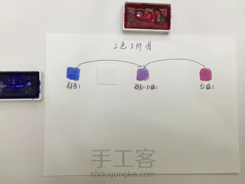 都说调色很难！本文教大家如何调出风信子的”紫蓝色“！ 第13步