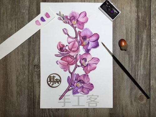 都说调色很难！本文教大家如何调出风信子的”紫蓝色“！ 第17步