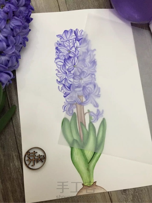 都说调色很难！本文教大家如何调出风信子的”紫蓝色“！ 第23步