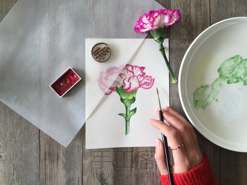 颜料篇丨如何掌控水彩画的水份? 第1步