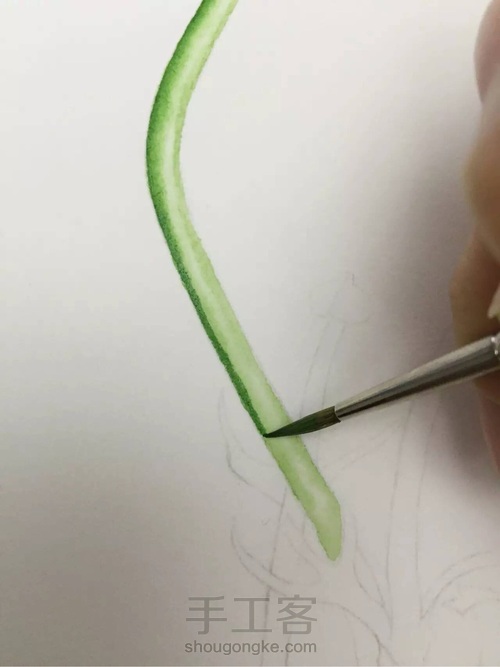 颜料篇丨如何掌控水彩画的水份? 第6步