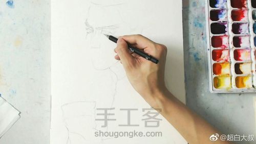 水彩（吴亦凡）【转】 第2步