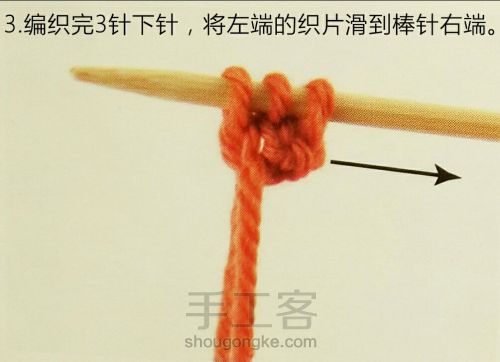 i-cord绳子编织方法 第3步