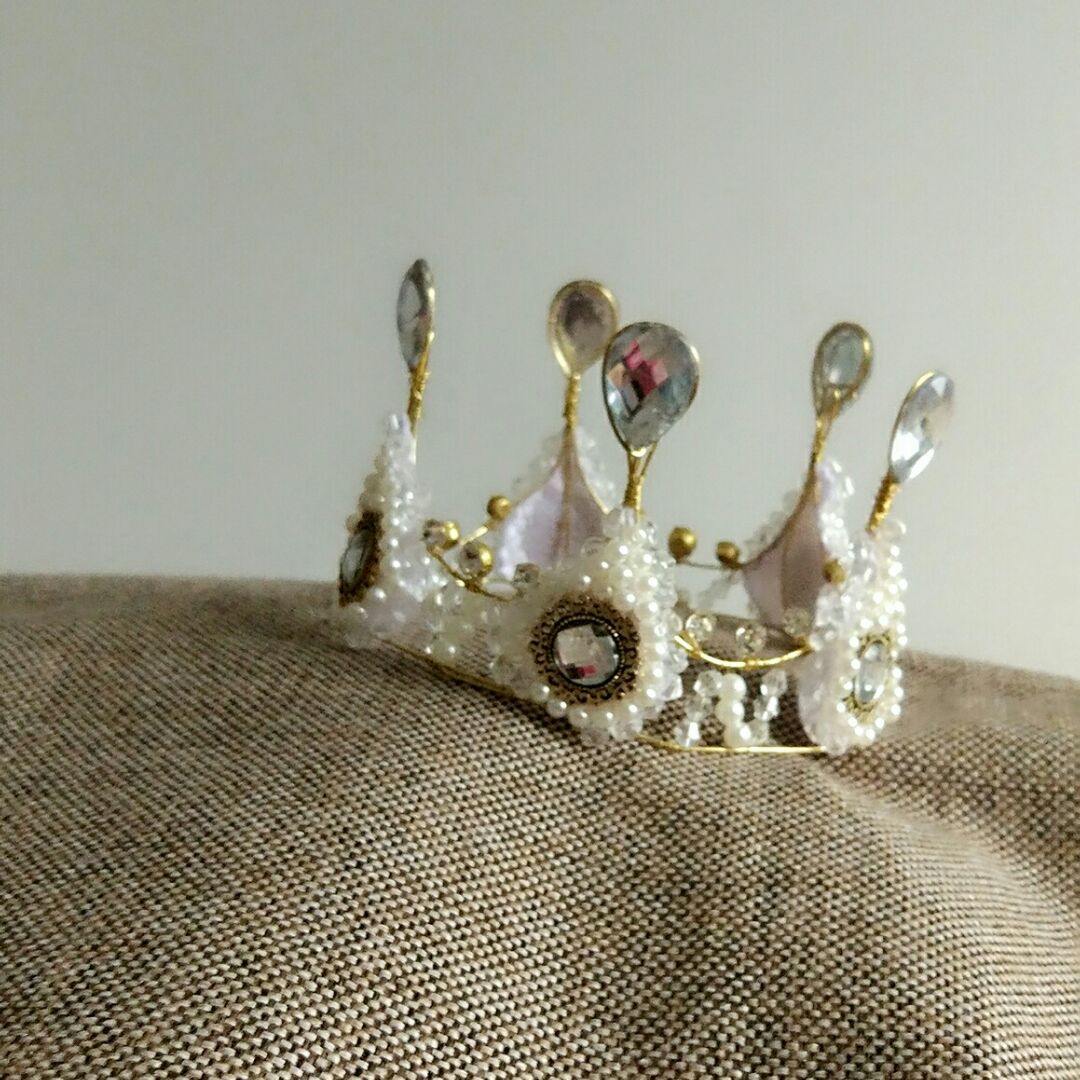 手工铜线制作水晶皇冠